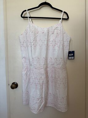 Roller Rabbit x Target White Eyelet Dress with Pink Embroidery size XXL  NWT